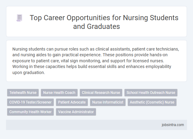 Top Career Opportunities for Nursing Students and Graduates