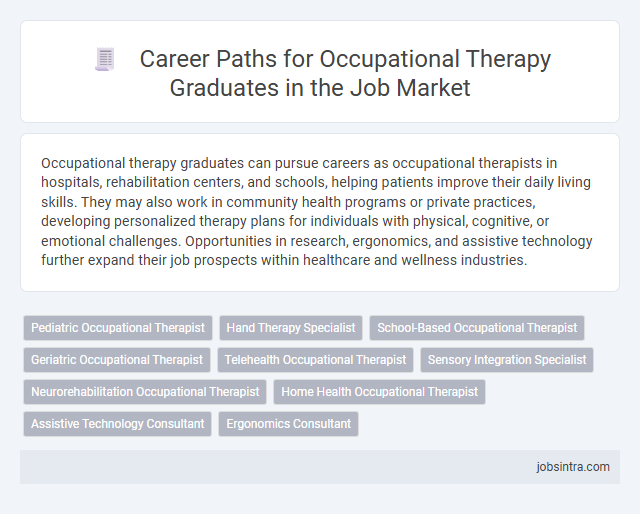 Career Paths for Occupational Therapy Graduates in the Job Market