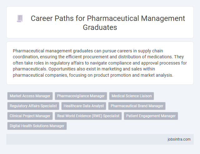 Career Paths for Pharmaceutical Management Graduates