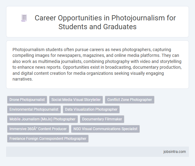 Career Opportunities in Photojournalism for Students and Graduates
