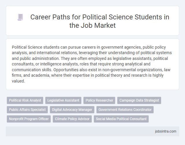 Career Paths for Political Science Students in the Job Market