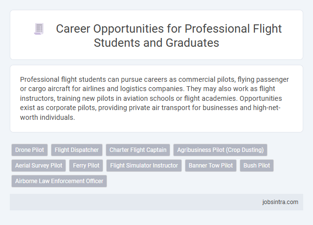 Career Opportunities for Professional Flight Students and Graduates