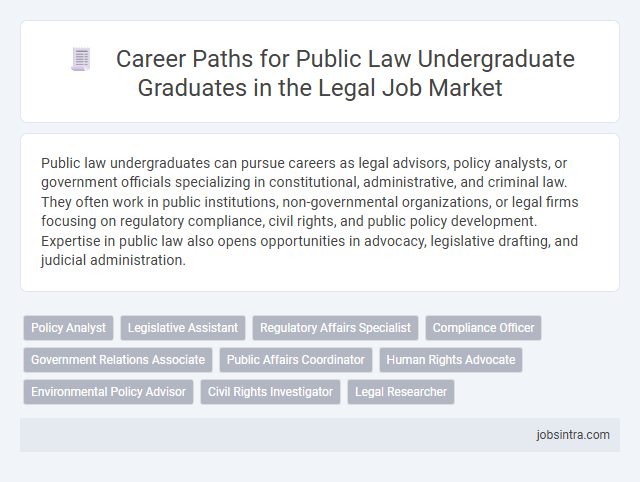 Career Paths for Public Law Undergraduate Graduates in the Legal Job Market