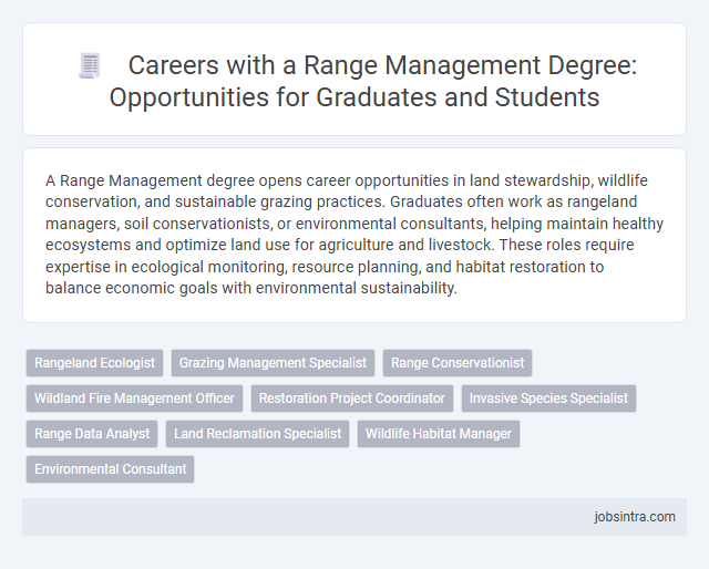 Careers with a Range Management Degree: Opportunities for Graduates and Students