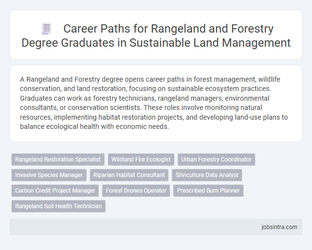 Career Paths for Rangeland and Forestry Degree Graduates in Sustainable Land Management
