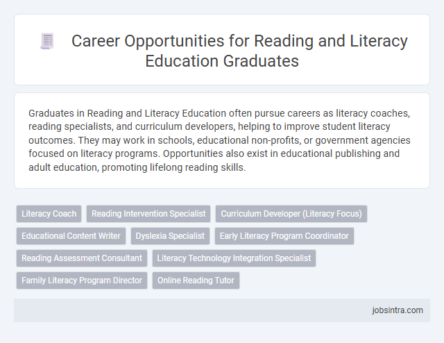 Career Opportunities for Reading and Literacy Education Graduates