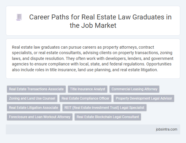 Career Paths for Real Estate Law Graduates in the Job Market