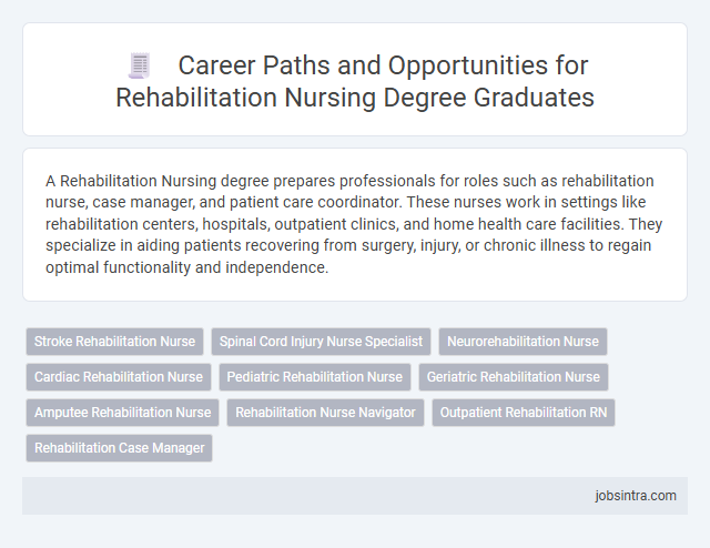 Career Paths and Opportunities for Rehabilitation Nursing Degree Graduates