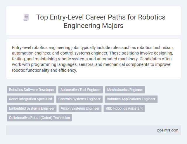 Top Entry-Level Career Paths for Robotics Engineering Majors