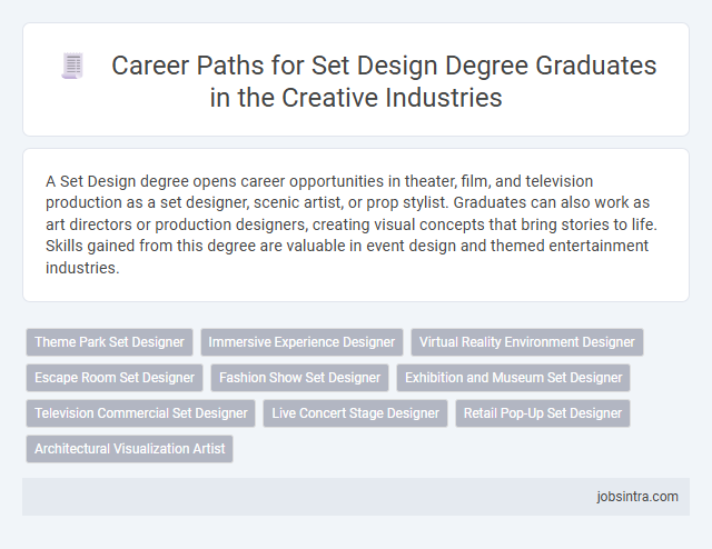 Career Paths for Set Design Degree Graduates in the Creative Industries