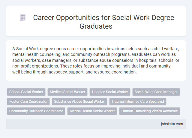 Career Opportunities for Social Work Degree Graduates