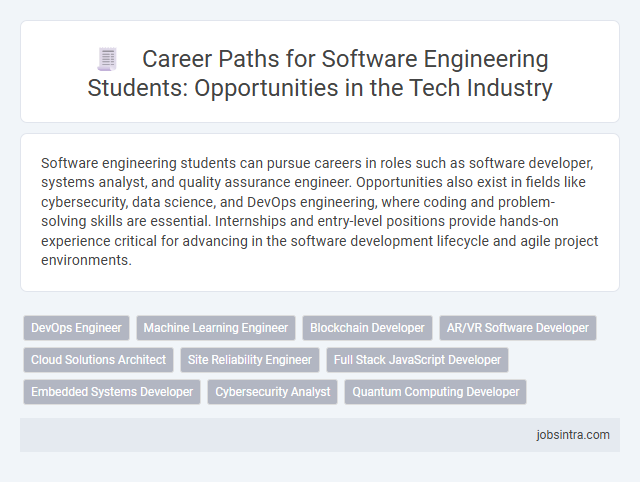 Career Paths for Software Engineering Students: Opportunities in the Tech Industry
