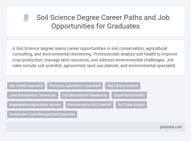 Soil Science Degree Career Paths and Job Opportunities for Graduates