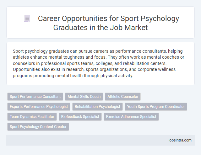 Career Opportunities for Sport Psychology Graduates in the Job Market