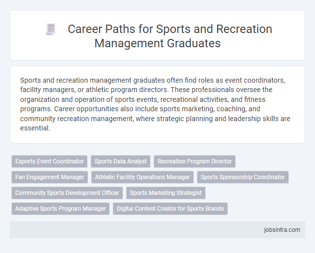 Career Paths for Sports and Recreation Management Graduates