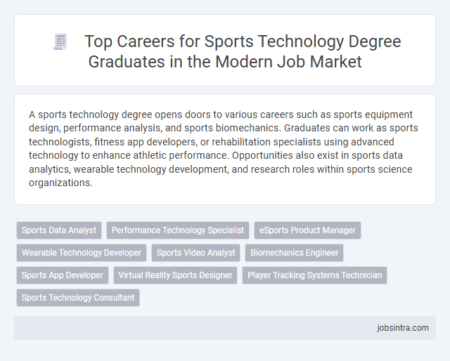 Top Careers for Sports Technology Degree Graduates in the Modern Job Market