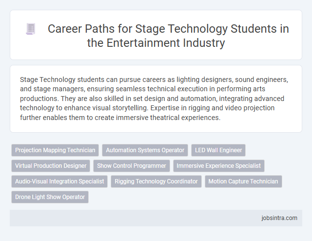Career Paths for Stage Technology Students in the Entertainment Industry