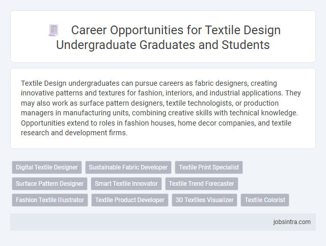 Career Opportunities for Textile Design Undergraduate Graduates and Students