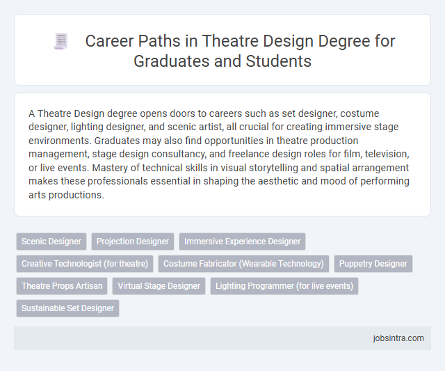 Career Paths in Theatre Design Degree for Graduates and Students