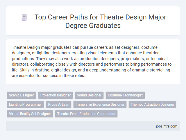 Top Career Paths for Theatre Design Major Degree Graduates