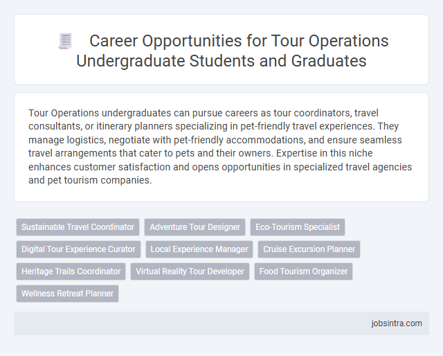 Career Opportunities for Tour Operations Undergraduate Students and Graduates