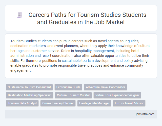Careers Paths for Tourism Studies Students and Graduates in the Job Market
