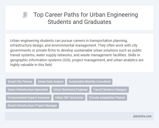 Top Career Paths for Urban Engineering Students and Graduates