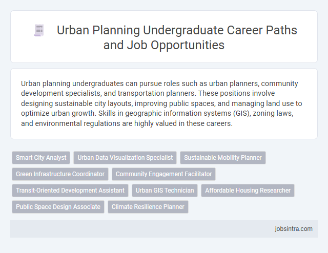 Urban Planning Undergraduate Career Paths and Job Opportunities