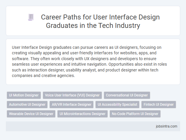 Career Paths for User Interface Design Graduates in the Tech Industry