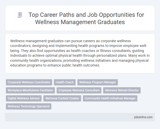 Top Career Paths and Job Opportunities for Wellness Management Graduates