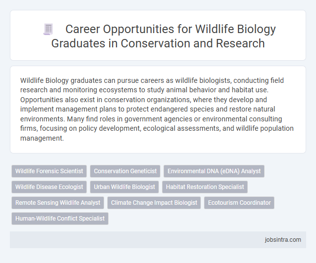 Career Opportunities for Wildlife Biology Graduates in Conservation and Research