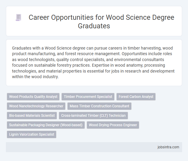 Career Opportunities for Wood Science Degree Graduates