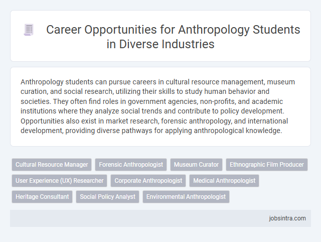 Career Opportunities for Anthropology Students in Diverse Industries