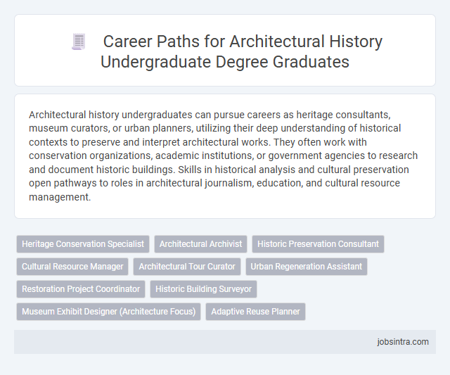 Career Paths for Architectural History Undergraduate Degree Graduates