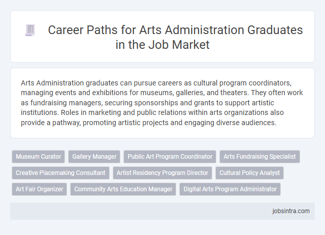 Career Paths for Arts Administration Graduates in the Job Market