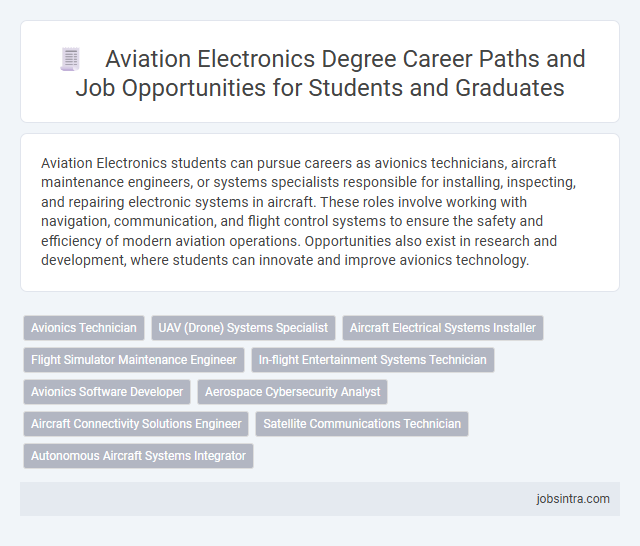 Aviation Electronics Degree Career Paths and Job Opportunities for Students and Graduates