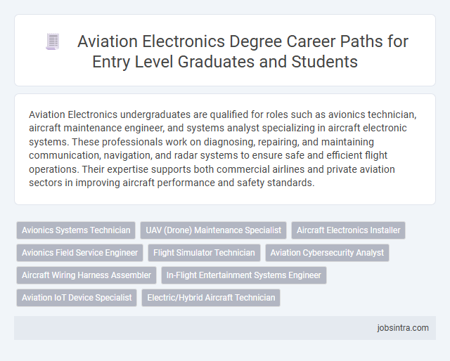 Aviation Electronics Degree Career Paths for Entry Level Graduates and Students