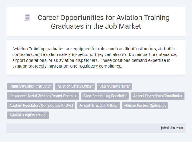 Career Opportunities for Aviation Training Graduates in the Job Market