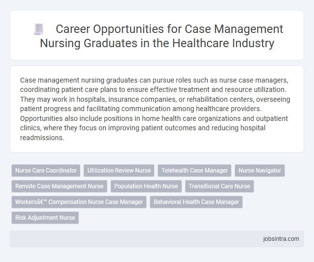 Career Opportunities for Case Management Nursing Graduates in the Healthcare Industry