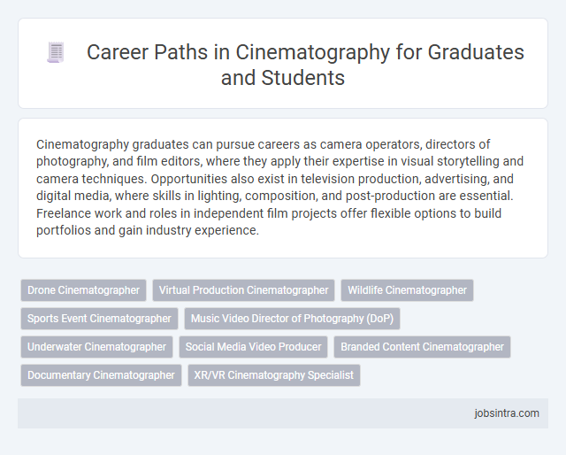 Career Paths in Cinematography for Graduates and Students