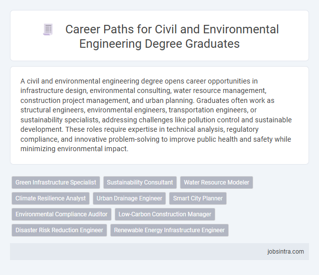 Career Paths for Civil and Environmental Engineering Degree Graduates