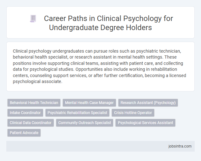 Career Paths in Clinical Psychology for Undergraduate Degree Holders