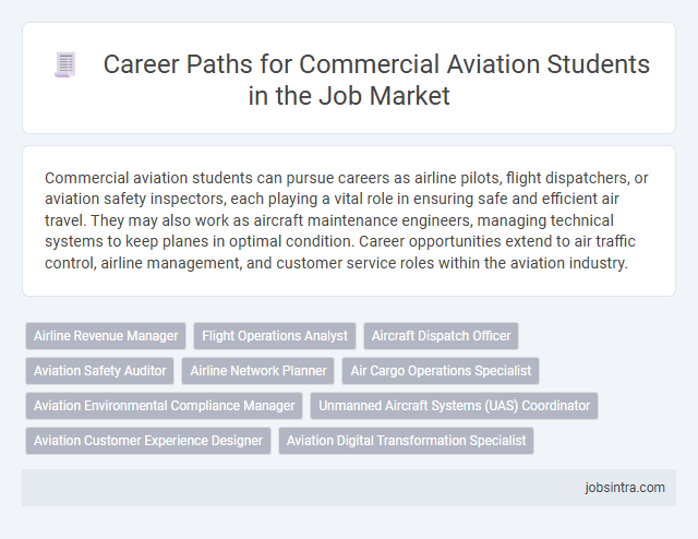 Career Paths for Commercial Aviation Students in the Job Market
