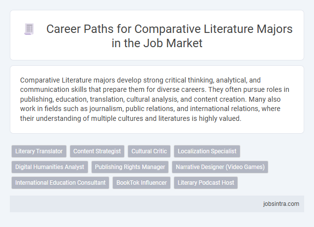 Career Paths for Comparative Literature Majors in the Job Market
