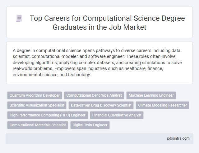 Top Careers for Computational Science Degree Graduates in the Job Market