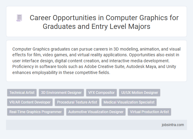 Career Opportunities in Computer Graphics for Graduates and Entry Level Majors