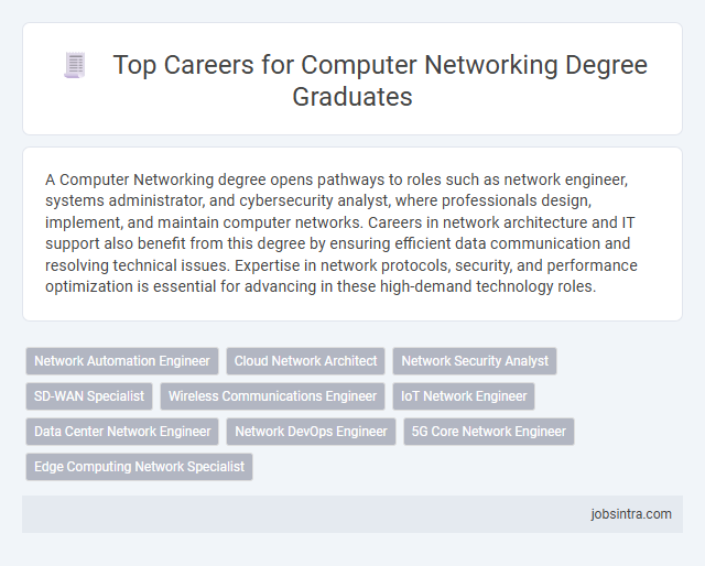 Top Careers for Computer Networking Degree Graduates