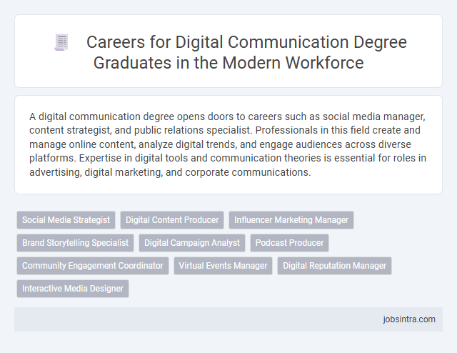 Careers for Digital Communication Degree Graduates in the Modern Workforce