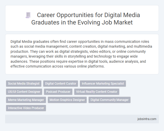 Career Opportunities for Digital Media Graduates in the Evolving Job Market