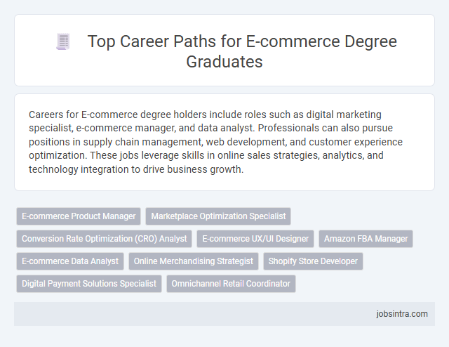 Top Career Paths for E-commerce Degree Graduates